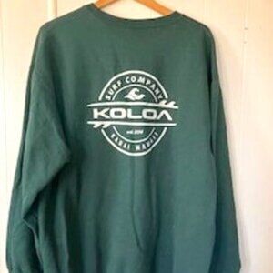 Green Koloa Oversized Crewneck Sweatshirt